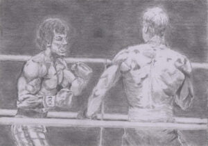 Rocky IV, dessin de claude Blaesius